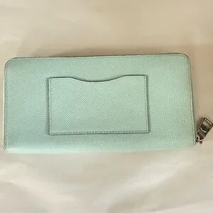 Coach | Bags | Coach Mint Green Leather Ziparound Wallet  display picture 1